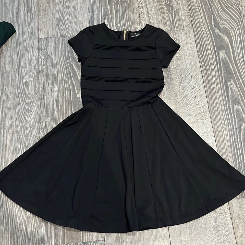 CYNTHIA ROWLEY black scatter dress size small
